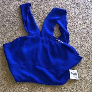 🦋 NEW 🦋 blue crop top